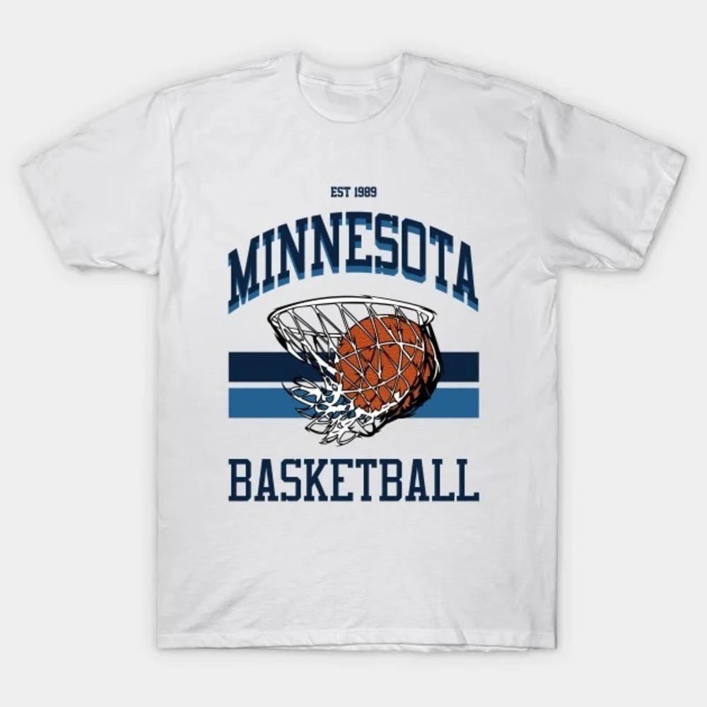 Street Style Minnesota Basketball Shirt, Gift For Fan, NBA Unisex Tee